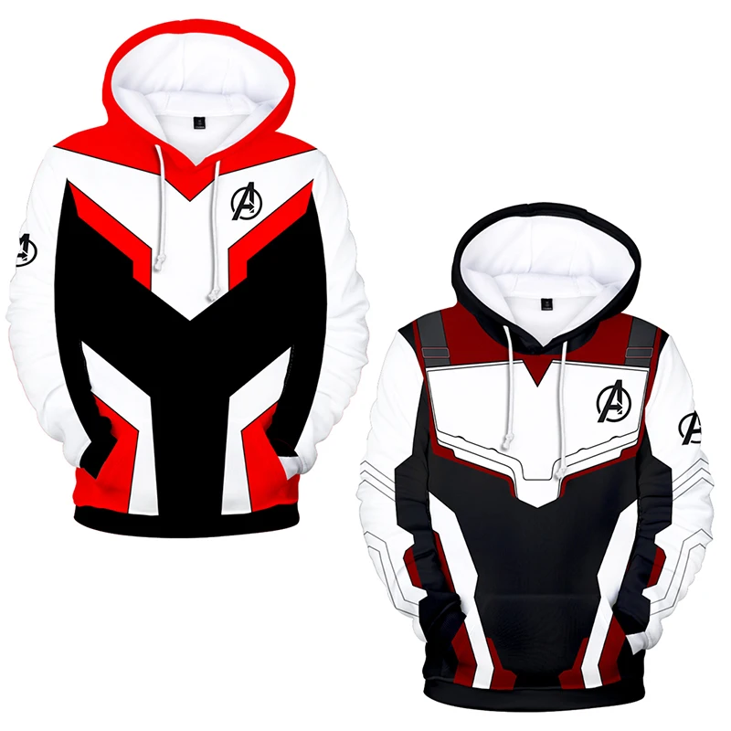 New Avengers Endgame Quantum Realm Costume Sweatshirt Jacket Advanced Tech Cosplay costumes superhero Iron Adult Hoodies suit