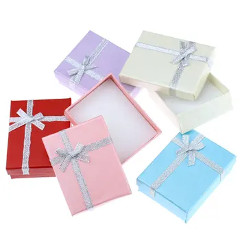 

10PCs/Set 9cmx7cm Jewellery Gift Boxes Mixed Colors Jewelry Girls Birthday Gifts Holder Necklace Ring Bracelet