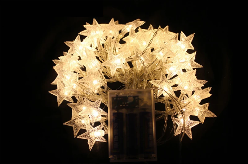 LED Star String Lights 1M/2M/5M/10M LED Fairy Lights Christmas Wedding decoration Lights Battery Operate twinkle lights