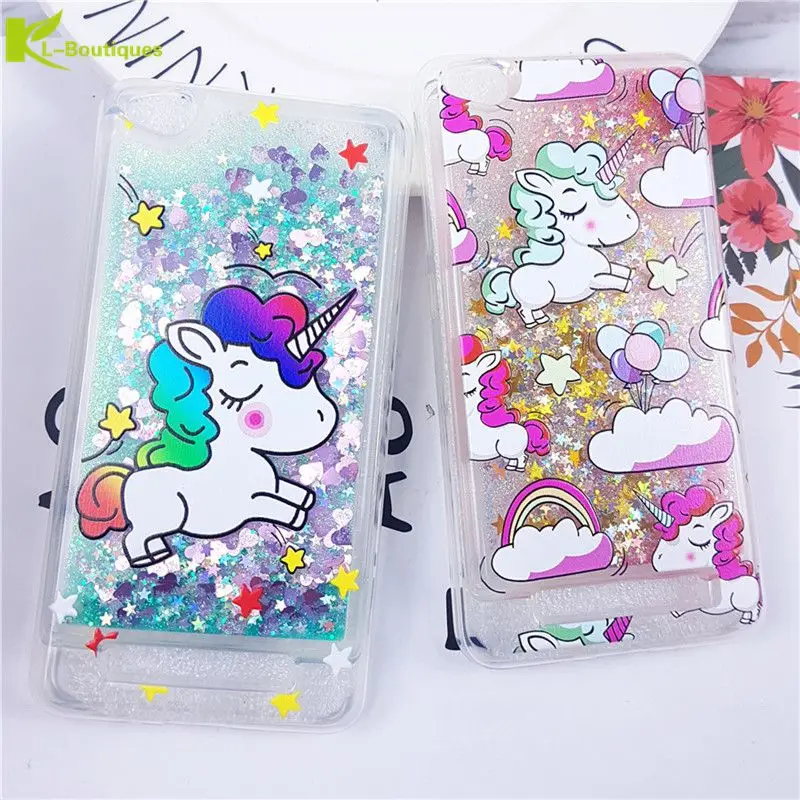 

Redmi 4A Cartoon Case on sFor Coque Xiaomi Redmi 4A 4 A Cover Unicorn Liquid Glitter Dynamic Phone Cases for Xiaomi Redmi4A Case
