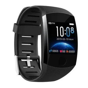

Q11 Smart Watch Waterproof Fitness Bracelet Big Touch Screen OLED Message Heart Rate Time Smartband Activity Tracker Wristband