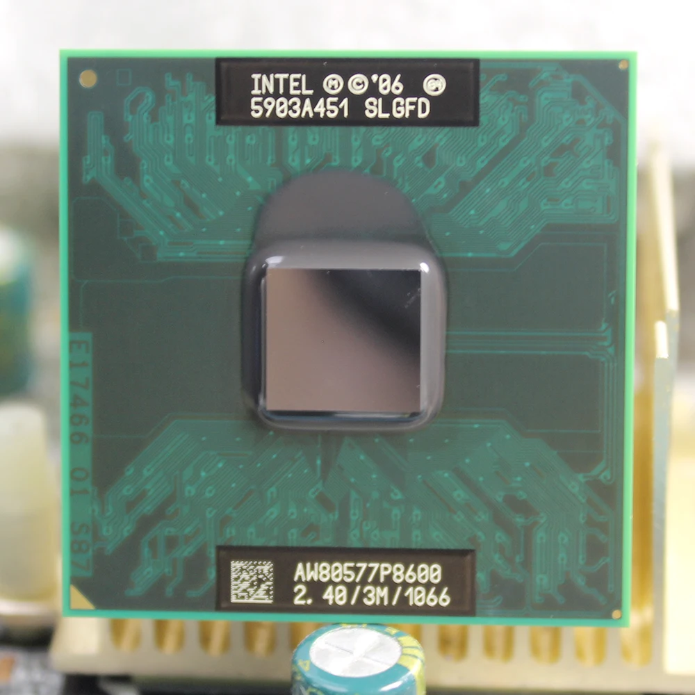 

Intel Core P8600 Dual Core 3M Cache 2.40GHz 1066MHz Socket P Laptop notebook CPU