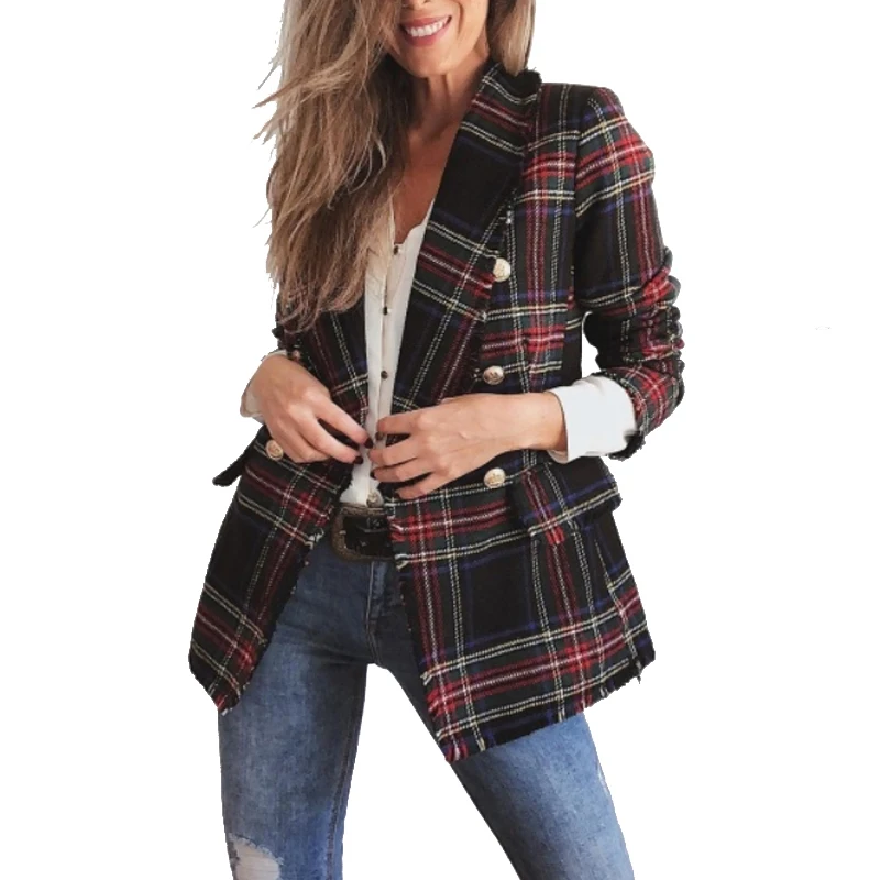 2019 خمر منقوشة تويد سترة النساء الربيع الشارع الشهير جاكيتات طويلة الأكمام معطف فيستي فام الخريف Chaqueta امرأة الملابس تونك 2019 خمر منقوشة تويد سترة النساء الربيع الشارع الشهير جاكيتات طويلة الأكمام معطف فيستي فام الخريف Chaqueta امرأة الملابس تونك