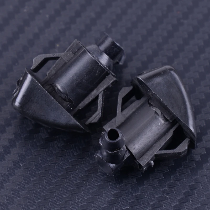 

DWCX 2PCS 2 Holes Front Windshield Wiper Water Washer Spray Jet Nozzle fit for Mazda 3 5 6