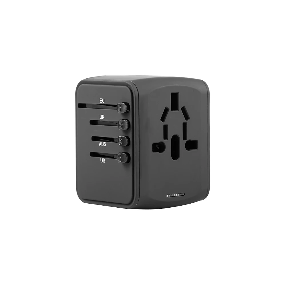 

Travel Adapter With 3.4A 4 Port USB International Plug Adaptor All-in-one Multi-Function Smart Converter Power Plug Worldwide