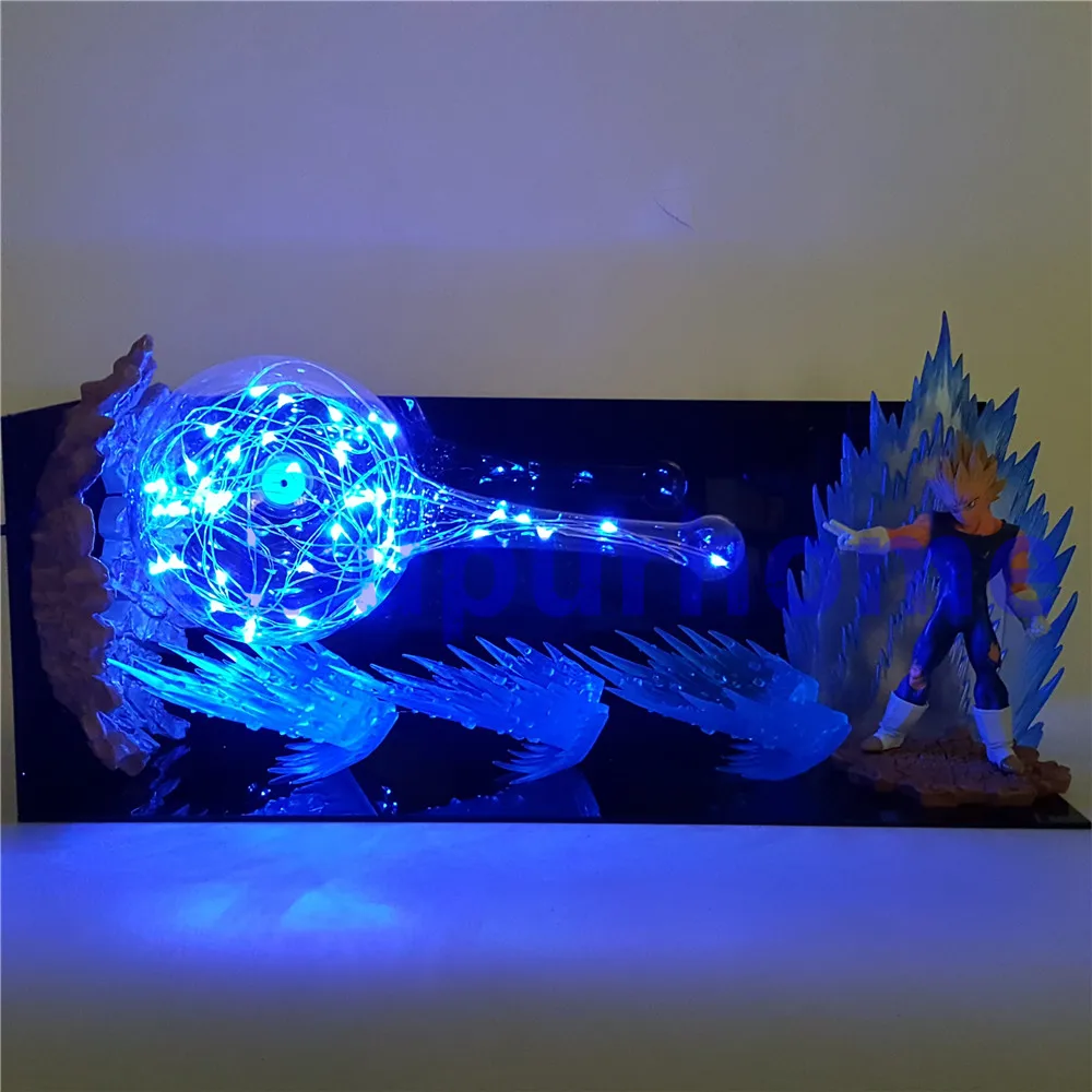 Жемчуг дракона Z Vegeta DIY Свет Супер Saiyan Kamehameha Led освещение мультфильм аниме Жемчуг дракона супер злой Вегета diy свет DBZ