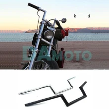 Мотоцикл черный тяга Z-Bar рулевые рычаги Триумф пользовательские Чоппер сцепление для SUZUKI Honda CG Чоппер кафе гонщик Винтаж Ретро