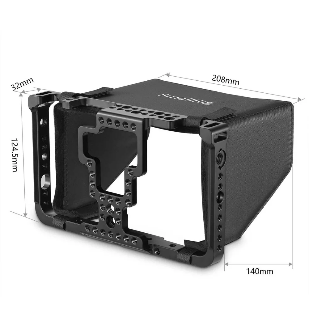 Cena SmallRig klatki monitora z osłona przeciwsłoneczna dla SmallHD 700 Series ekran 701 Lite 702 Lite 702 jasne Monitor osłona lcd 2131