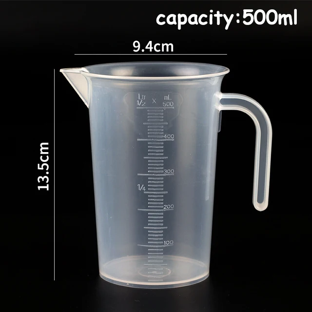 Aliexpress.com : Buy Measuring Cups With Handle And Scale Transparent ...