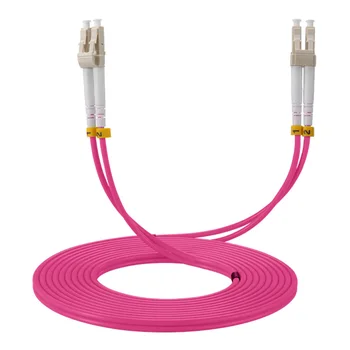 

LC to LC 40GB Laser Optimized Multimode Fiber Patch Cable OM4 LC/UPC to LC/UPC optical fiber patch cord 1M
