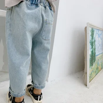 Boys Jeans Children Clothing 20196 Spring Korean New Baby Boys Denim Pants Kids Boys Casual Loose Jeans Baby Cowboy Pants 2-7Y 4