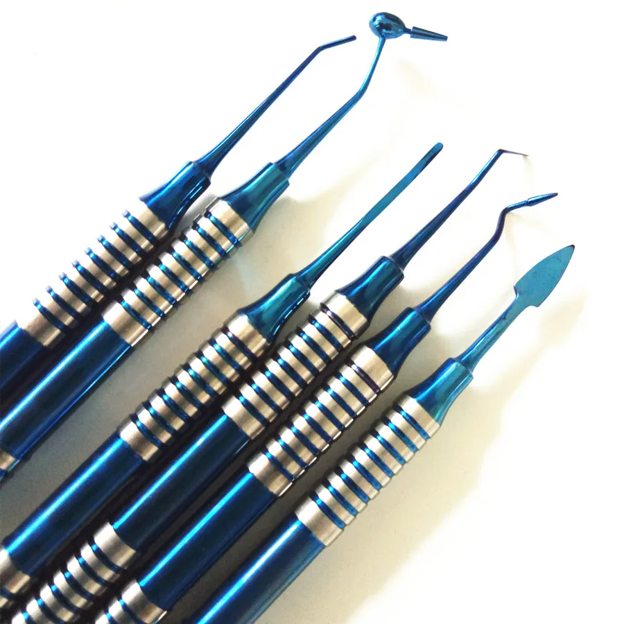 2021 de Boa Qualidade Resina Dental Packer Conjunto Kit Restauração Estética Phototool Ferramentas Dentista 4 2019 de boa qualidade resina dental packer
