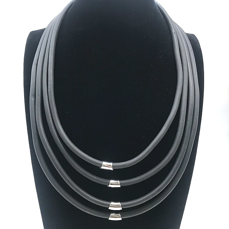 YD& YDBZ новое ожерелье с подвеской s для женщин 4 чианов колье ручной работы резиновое ожерелье Harajuku готическое ювелирное изделие поддержка