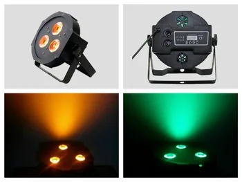 

10pcs/lot, LED Flat Par light 3x9w RGB Tri 3in1 or 3x12w RGBW 4in1 quad or 3x15w RGBWA 5in1 Slim wedding lighting stage disco