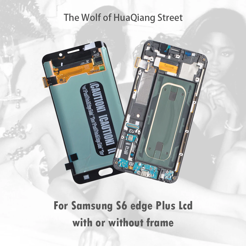 

AAA Original Best Amoled Lcd Touch Screen for Samsung Galaxy S6 Edge Plus G928 G928F Display Replacement with or without frame