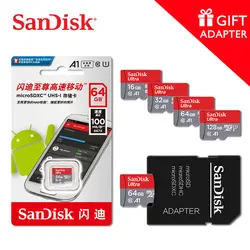 Одежда высшего качества SanDisk MicroSD карты Class10 TF card16gb 32 Гб 64 Гб 128 ГБ 80 МБ/с. слот для карт памяти samrtphone день студенты