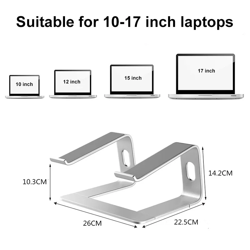 Алюминиевый сплав держатель для ноутбука Подставка Эргономика увеличивающая стойку для настольного ноутбука