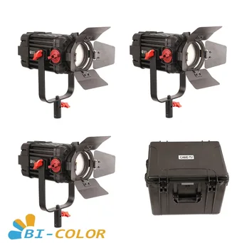 

3 Pcs CAME-TV Boltzen 100w Fresnel Focusable LED Bi-Color Kit Led video light