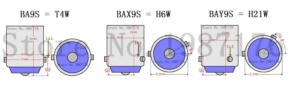 1 шт. Автомобильные светодиодные лампы BA9S T4W BAX9S H6W BAY9S H21W 8 5630 SMD 12 В|bax9s h6w|led ba9sbay9s h21w |