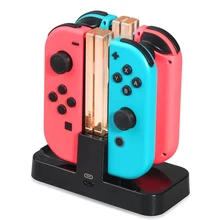 40 шт. игровой консоли Charging Dock радость-Con джойстик зарядная станция Pro контроллер зарядного устройства для Nintend переключатель зарядное устройство док-станция
