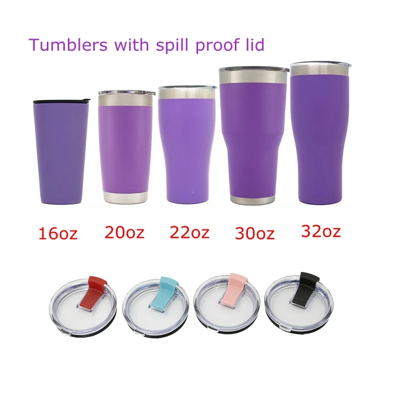 

25pcs 560ml Slim Cruiser Tumbler Vacuum Insulated Double Walled Stainless Steel Travel Mug Powder Coated Coffee Cup 20oz