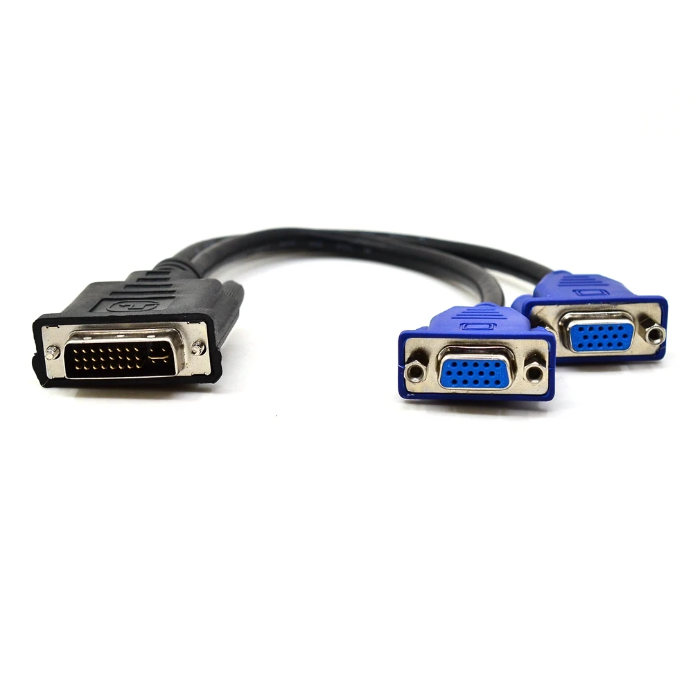 25 см DVI 24 + 5 I к двойному VGA папа женскому монитору видео сплиттер кабель 0 м (только