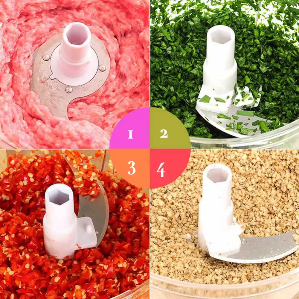  Manual Meat Grinders 1.5 L Vegetable Chopper Egg Mixer Salsa Maker Meat Onion Nut Mincers Chopper F - 32857532660