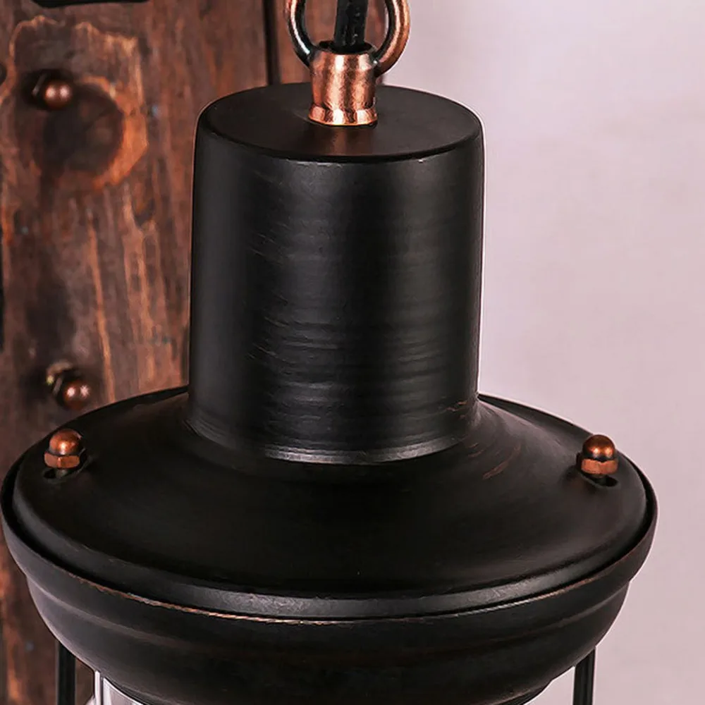 Antique Wall Mounted Lamp Industrial Vintage Lantern Sconce Light Energy Saving For Bar Corridor Cafe Home Living Room Lamp