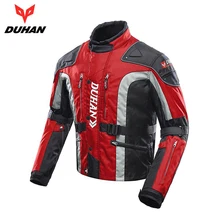 DUHAN Motorcycle Jacket Men Motocross Jacket Windproof Autumn Winter Cotton Lined Motorbike Moto Jacket Protective Gear motorcycle jacket duhan autumn winter windproof cold proof men motocross equipment gear cotton motorbike protective jacket