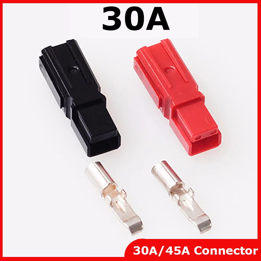 

Free shipping 5Pair New 30A/45A 600V Power Connector Battery Plug+terminals Connectors kits For forklift electrocar