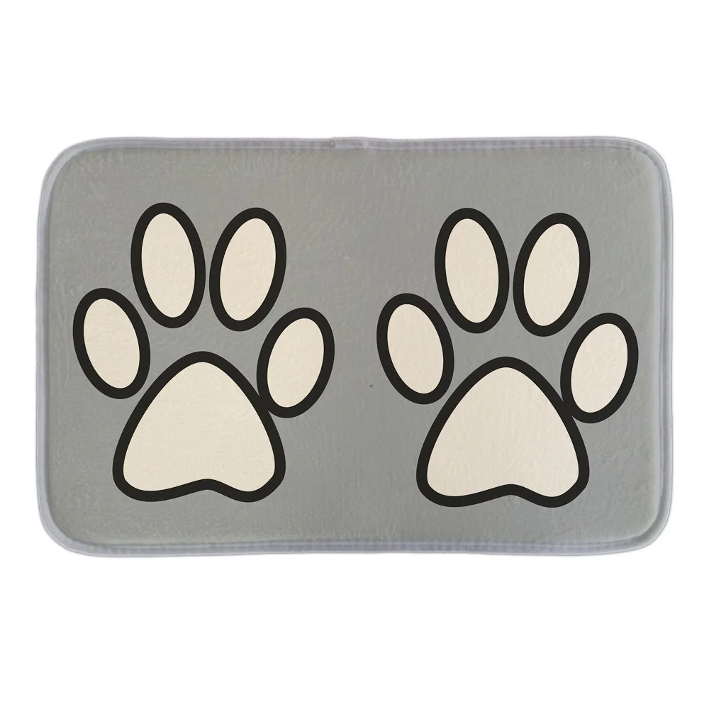 Cute Cat Claws Decorative Indoormat Soft Door Mat Short Plush Bathroom