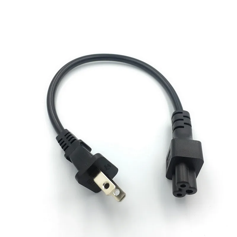 1 шт. Лидер продаж США UL Канада 2pin штекер IEC 320 C5 Micky короткий дорожный шнур питания