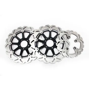 

BIKINGBOY Front Rear Brake Disks Discs Rotor For Kawasaki ZX9R Ninja 94 95 96 97 ZX7R Ninja 96-03 ZX-7RR 96-03 ZXR 750 91-98