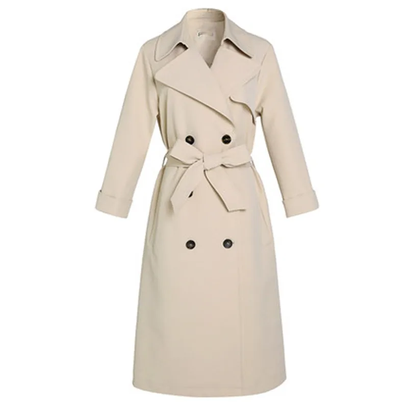 Новинка 2019 весенне осенняя тонкая женская верхняя одежда с ремнем Женский