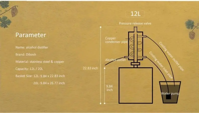 12л домашний дистиллятор спиртовой воды масляный дистиллятор домашний пивоваренный бытовой нержавеющей дистиллятор наборы