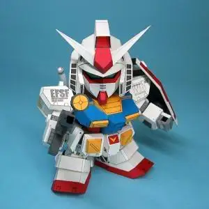 SD Гандам RX-78 ка издание(5 страниц издание) 3D Бумага для моделирования игрушки куклы