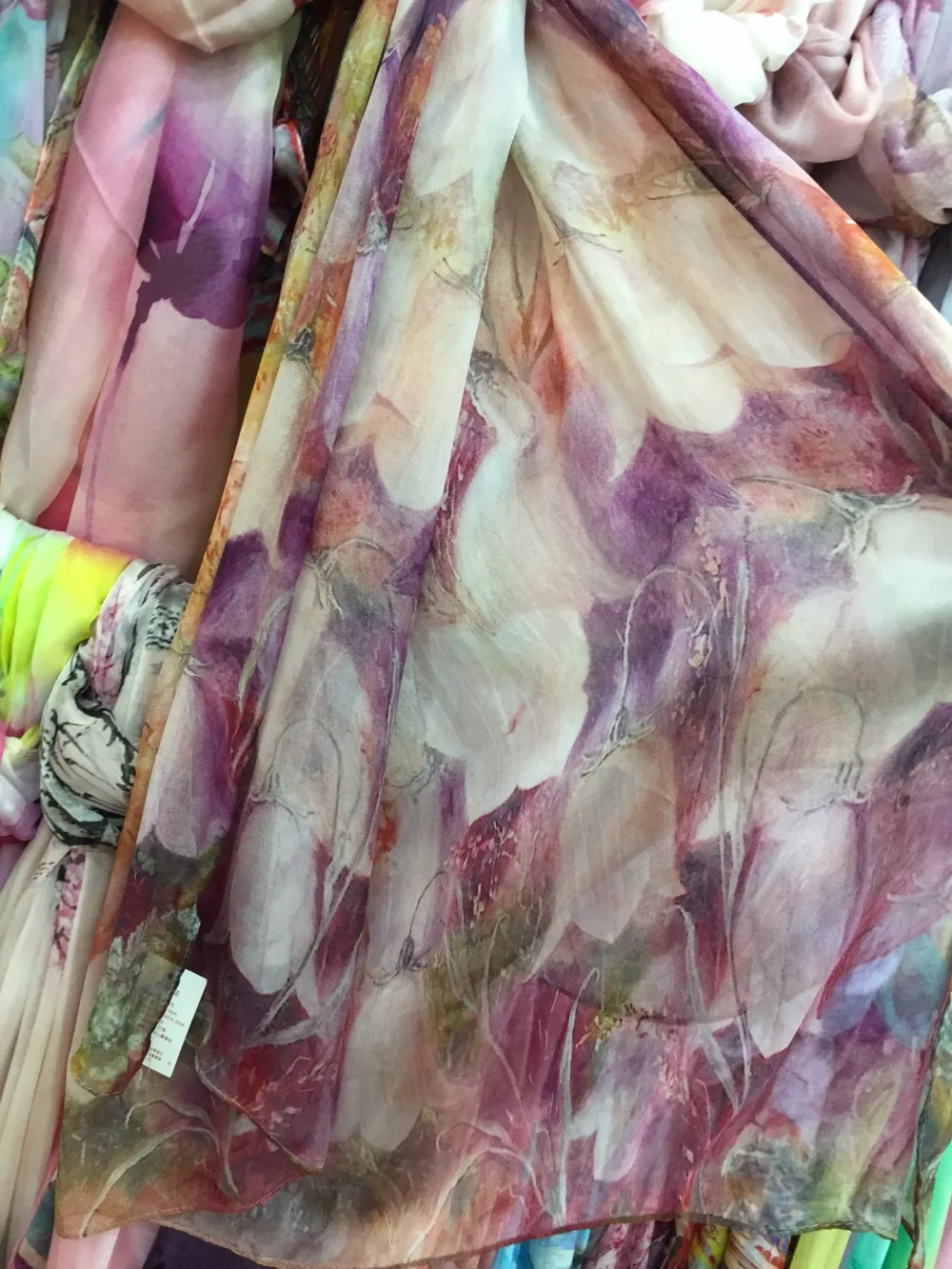 Шанхай история натуральный шелковый шарф шаль Хиджаб обертывание для женщин Женский Длинный Стиль Весна Лето Пляжная накидка