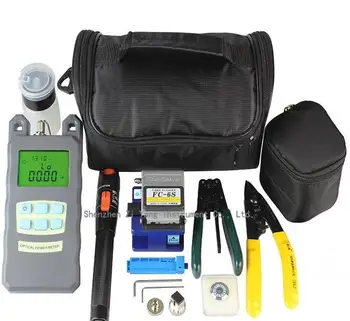 Price 30PCS/LOT Fiber Optic FTTH Set Of Tools FC-6S Fiber Cleaver+Optical Power Meter 10Mw Visual Fault Locator+fiber Cutting Blades
