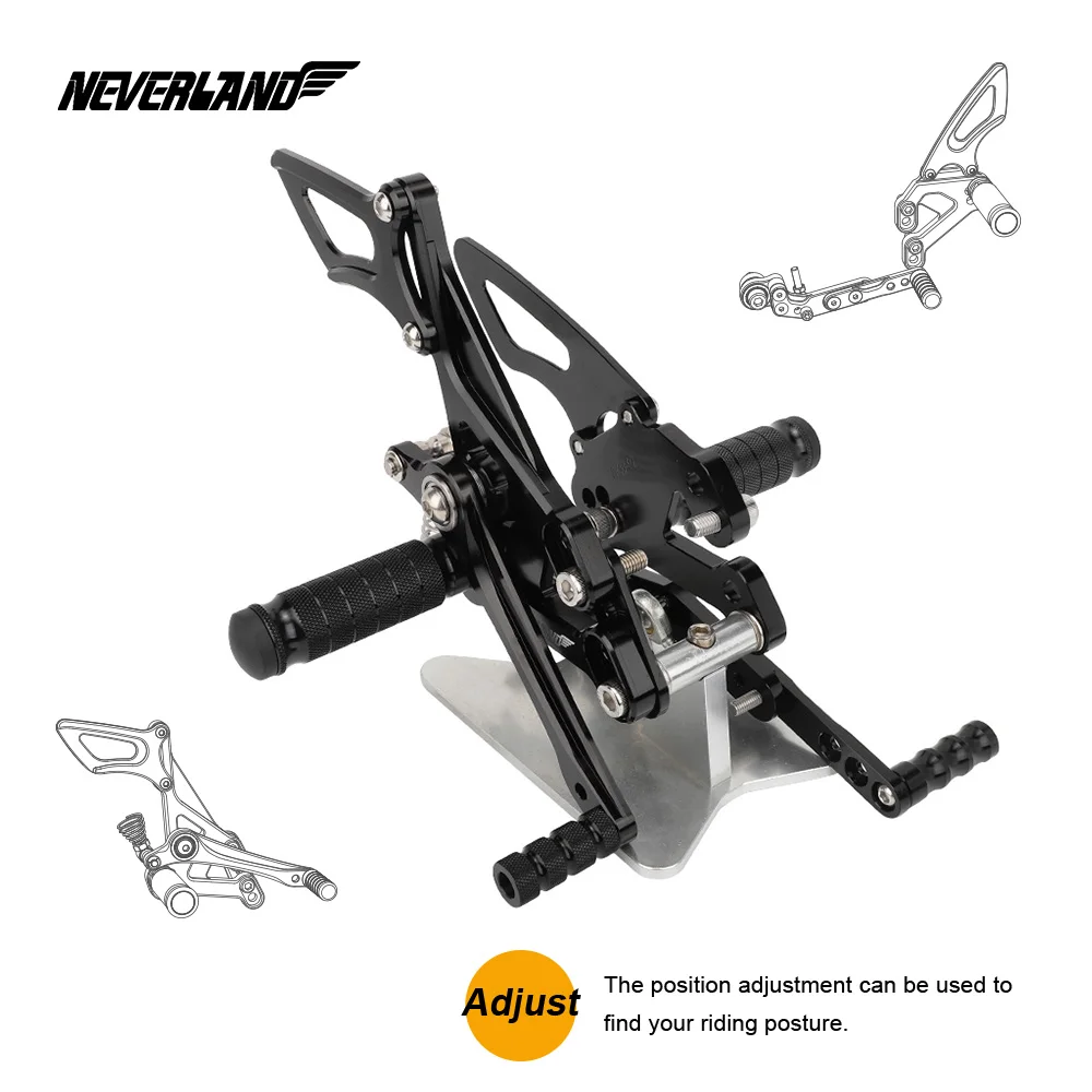 

Motorcycle Rear Foot Rests Set Foot Pegs Rests For SUZUKI GSXR600/750 2011 2012 2013 2014 2015 2016