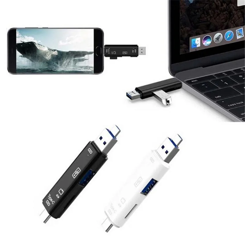 100 шт. Micro USB Type C TF кардридер OTG концентратор адаптер для телефона ПК | Мобильные