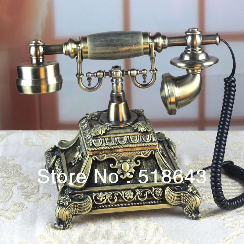 Старинный телефон Европейского типа, восстанавливающий древние пути, телефон, семейный отель, украшение, винтажный телефон