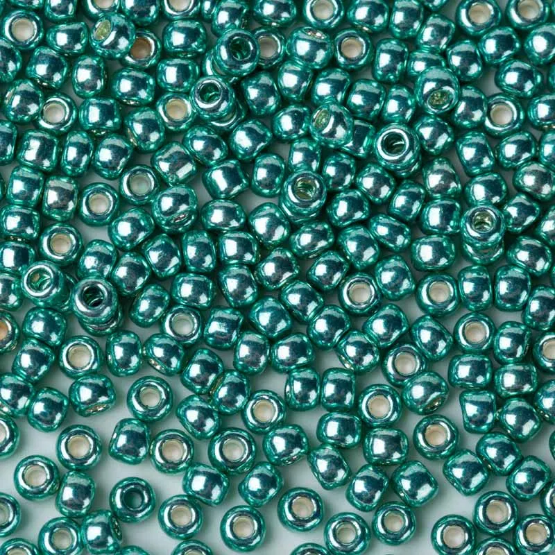 10g Toho 132 80 Round Opaque Lustered Turquoise Toho CS-17 Small Glass Seed Beads Japanese Seed Beads