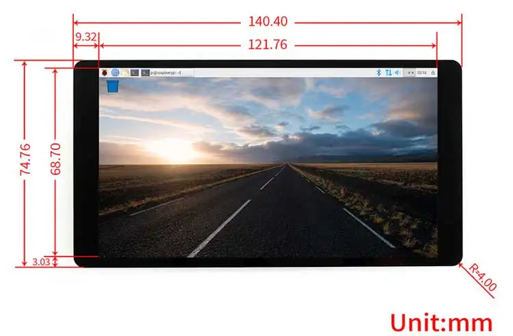 5,5 дюймов AMOLED lcd емкостный сенсорный экран AMOLED с закаленным стеклянным покрытием HDMI интерфейс Поддержка Raspberry Pi 3 Model B