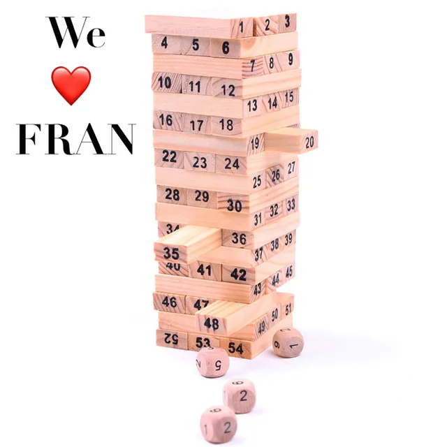 Wooden Tower font b Toy b font 5pcs Stacker Extract Building Educational when you order please