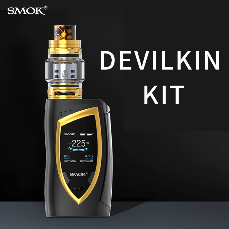 

Vape smok Devilkin Kit Vaporizer 225W Ccigarette Electronique Vaporesso With Pince Tank cigarro eletronico vaporizador S3012