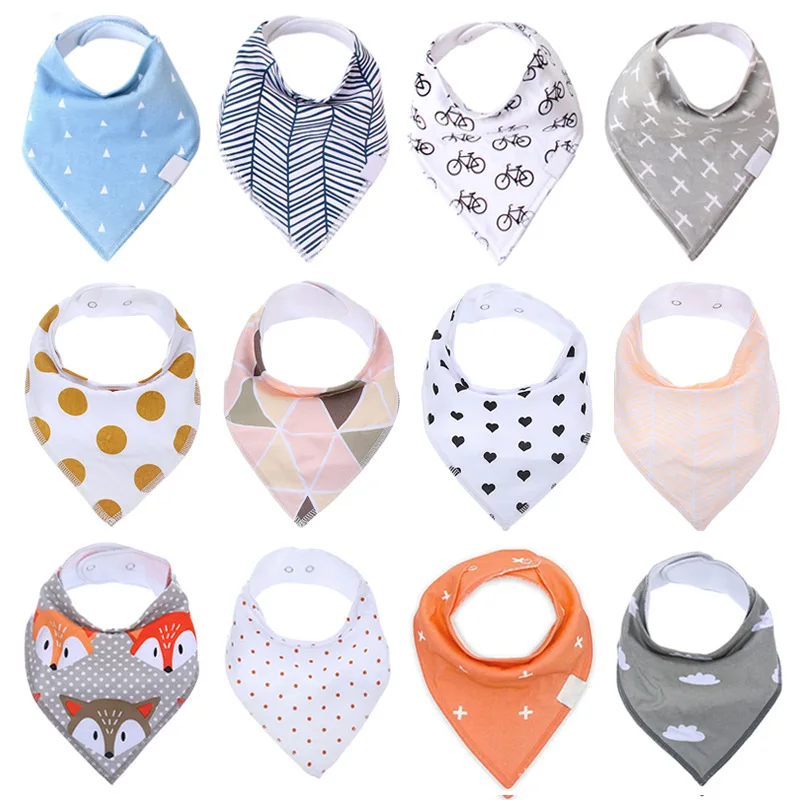 Fashion cotton baby bibs infant Bandana Drool Bibs, baby Boys baby girl