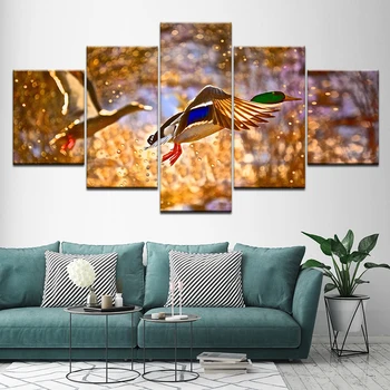 

Wild Goose Canvas Printing Modern Painting On Art 5 panel Modular Pictures Cuadros Abstract Wall Poster For Home Decor Artwork