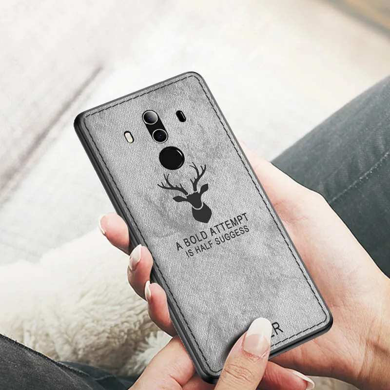 

360 Degree Full Case For HUAWEI Mate 20 10 P10 Soft Silicone TPU Cloth Deer Animal Back Cover For HUAWEI Honor 8X MAX Case Coque