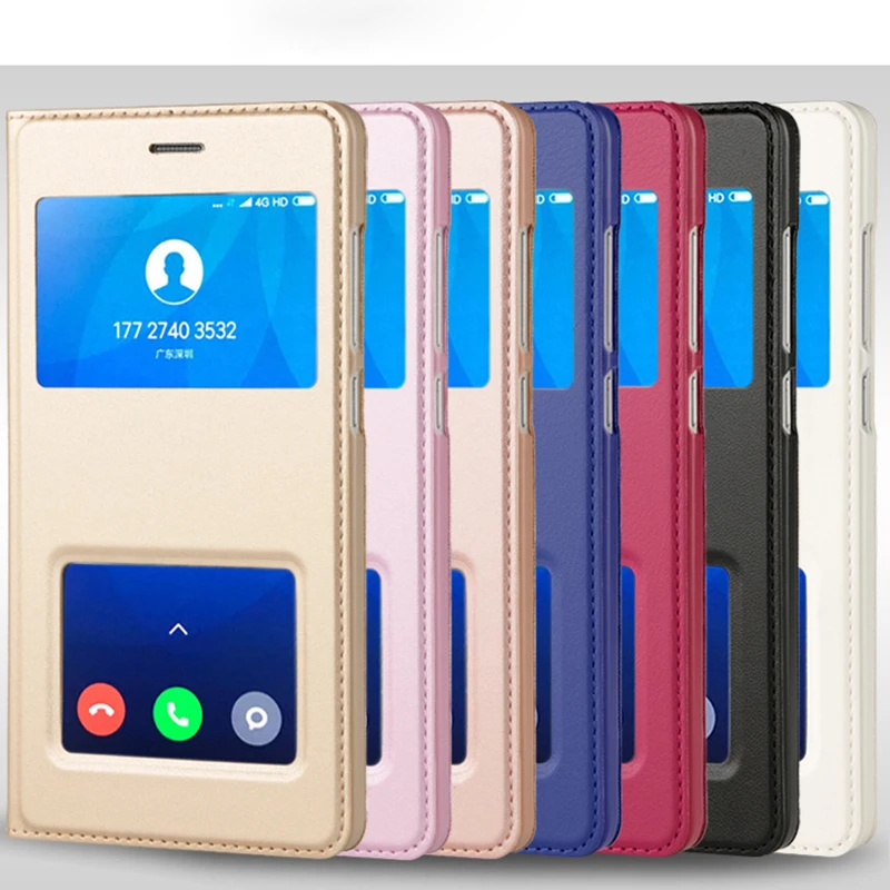 

For Xiaomi Redmi 4A 4 A Case Luxury View Window Flip PU Leather Cover For Xiaomi Redmi 4 Pro 4 4Pro Coque Fundas