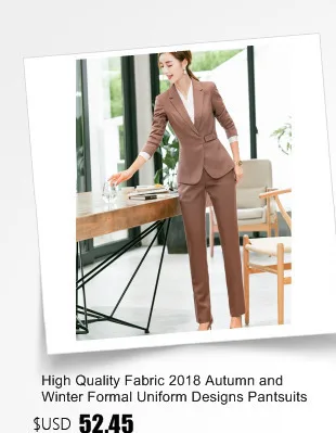 Новые летние классический формальный дизайн брючные костюмы профессиональные деловые костюмы куртки и брюки женские офисные брюки костюм с пиджаком